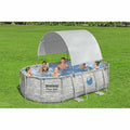 Bestway Tettoia per Piscina Fuori Terra Bianco