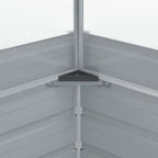 Serra 100x100x85 cm in Acciaio Zincato Grigio
