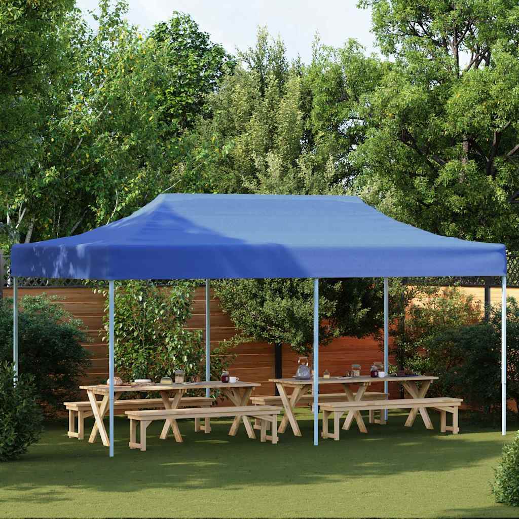 Tenda Pieghevole Pop-Up 3x6 m Blu