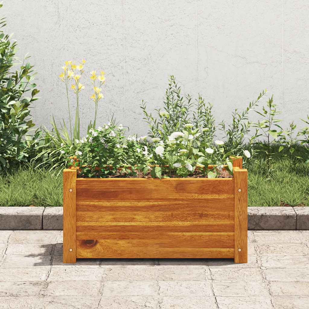 Letto Rialzato da Giardino in Legno di Acacia 50x25x25 cm