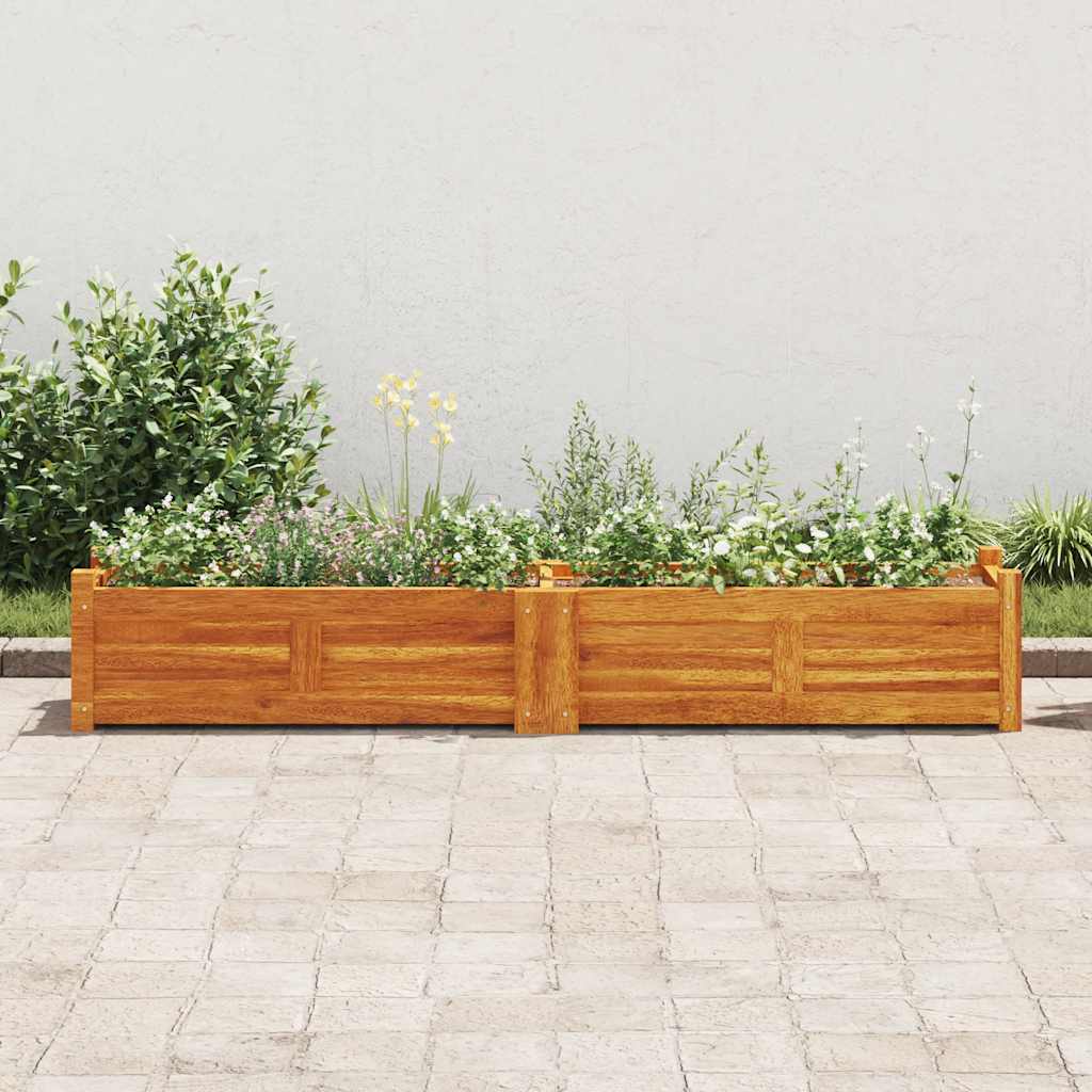 Letto Rialzato da Giardino in Legno di Acacia 150x30x25 cm