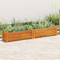 Letto Rialzato da Giardino in Legno di Acacia 150x30x25 cm