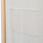 Paravento a 3 Pannelli Crema 120x170x4 cm in Tessuto