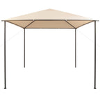 Gazebo Padiglione Tenda Tettoia 3x3 m Acciaio Beige