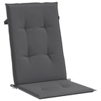 Cuscini per Sedie 2 pz Antracite 120x50x2 cm in Tessuto