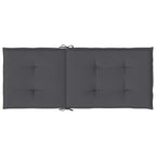 Cuscini per Sedie 2 pz Antracite 120x50x2 cm in Tessuto