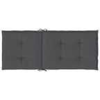 Cuscini per Sedie 4 pz Antracite 120x50x3 cm in Tessuto