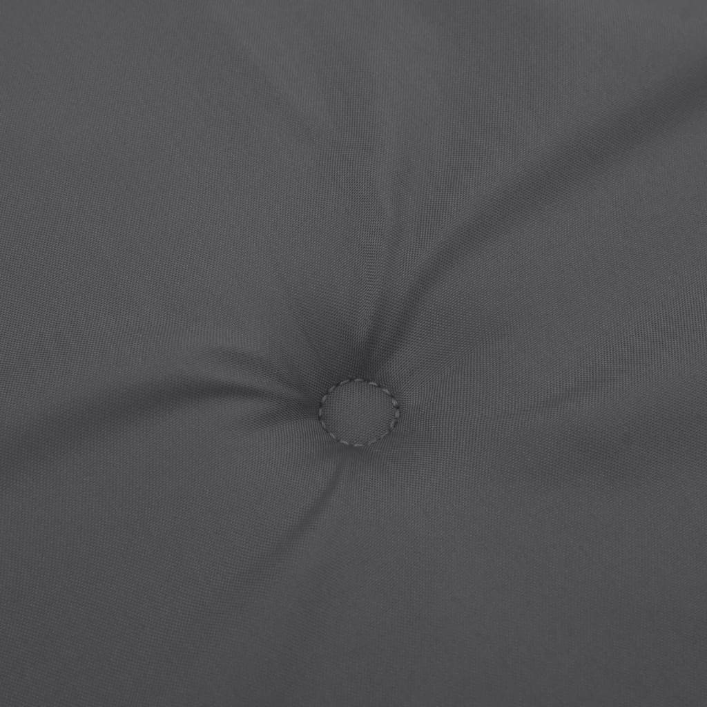 Cuscini per Sedie 4 pz Antracite 120x50x3 cm in Tessuto