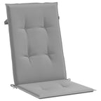 Cuscini per Sedie 4 pz Grigi 120x50x3 cm in Tessuto