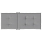 Cuscini per Sedie 4 pz Grigi 120x50x3 cm in Tessuto