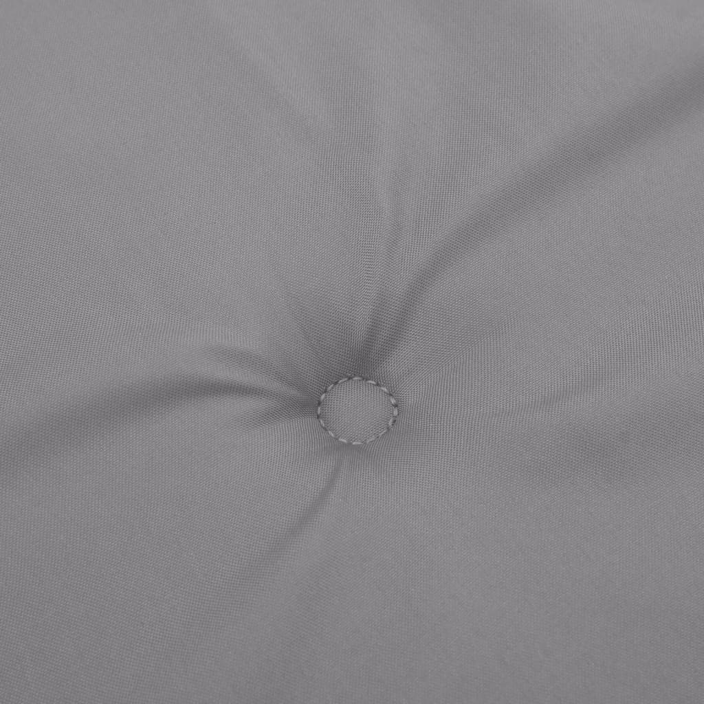 Cuscini per Sedie 4 pz Grigi 120x50x3 cm in Tessuto