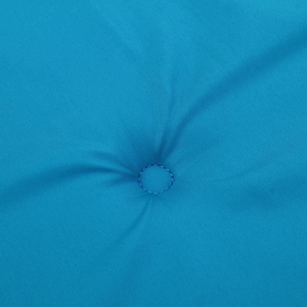 Cuscini per Sedie 2 pz Blu 120x50x3 cm in Tessuto
