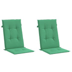 Cuscini per Sedie 2 pz Verdi 120x50x3 cm in Tessuto