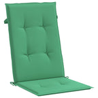 Cuscini per Sedie 2 pz Verdi 120x50x3 cm in Tessuto