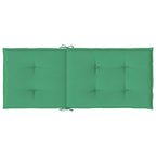 Cuscini per Sedie 2 pz Verdi 120x50x3 cm in Tessuto