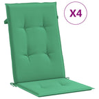 Cuscini per Sedie 4 pz Grigi 120x50x3 cm in Tessuto