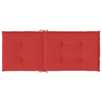 Cuscini per Sedie 4 pz Rossi 120x50x3 cm in Tessuto