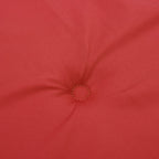 Cuscini per Sedie 4 pz Rossi 120x50x3 cm in Tessuto
