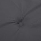 Cuscino per Panca Antracite 100x50x4 cm in Tessuto Oxford
