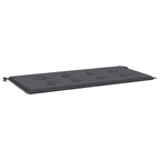 Cuscino per Panca Antracite 120x50x4 cm in Tessuto Oxford