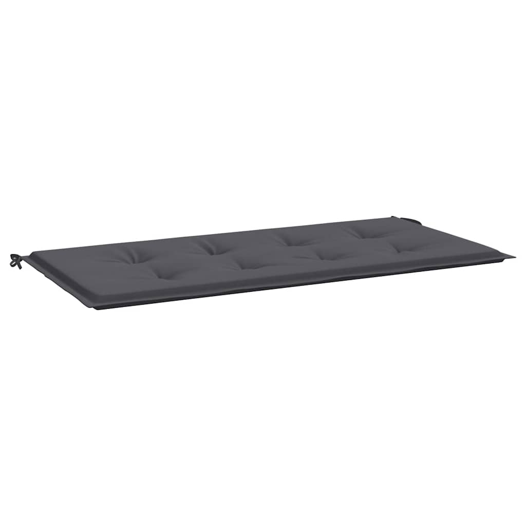 Cuscino per Panca Antracite 120x50x4 cm in Tessuto Oxford