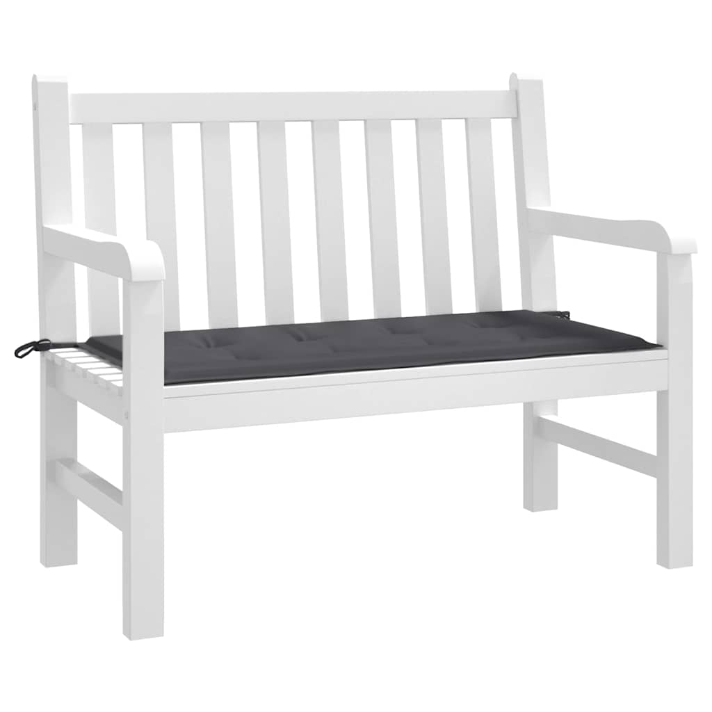 Cuscino per Panca Antracite 120x50x4 cm in Tessuto Oxford