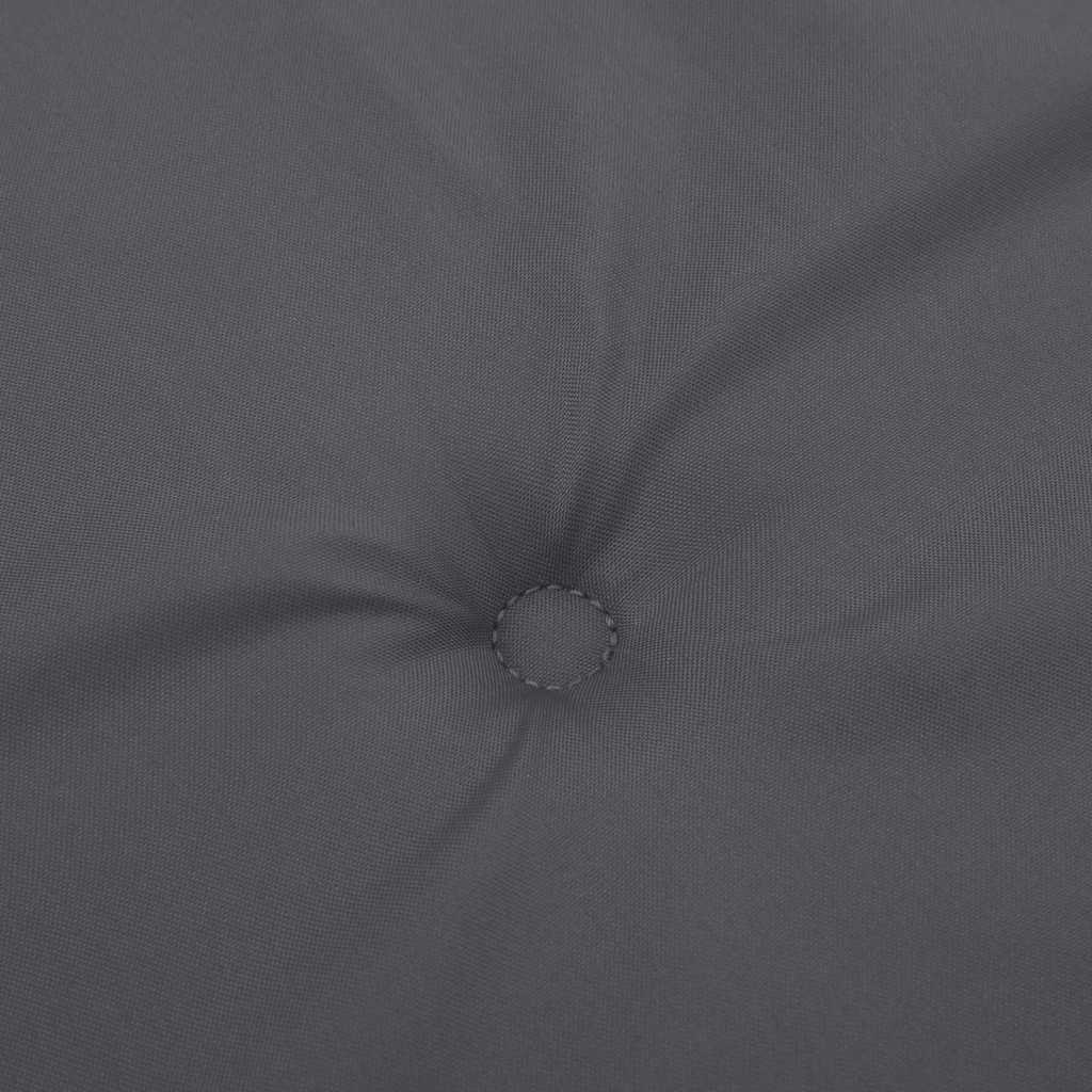 Cuscino per Panca Antracite 180x50x3 cm in Tessuto Oxford