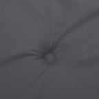 Cuscino per Panca Antracite 180x50x3 cm in Tessuto Oxford