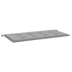 Cuscino per Panca Grigio 100x50x4 cm in Tessuto Oxford
