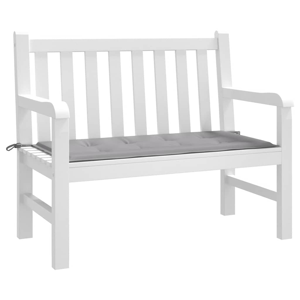 Cuscino per Panca Grigio 100x50x4 cm in Tessuto Oxford