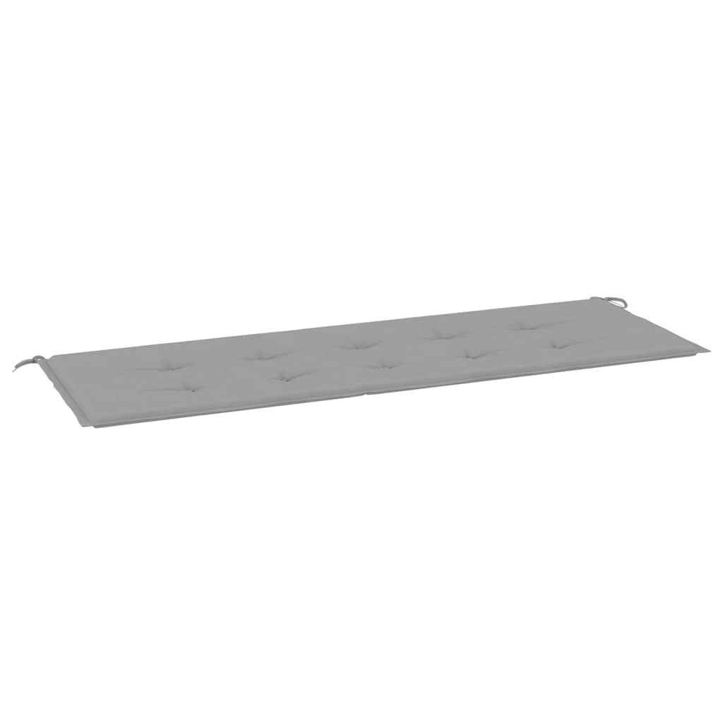 Cuscino per Panca Grigio 150x50x4 cm in Tessuto Oxford