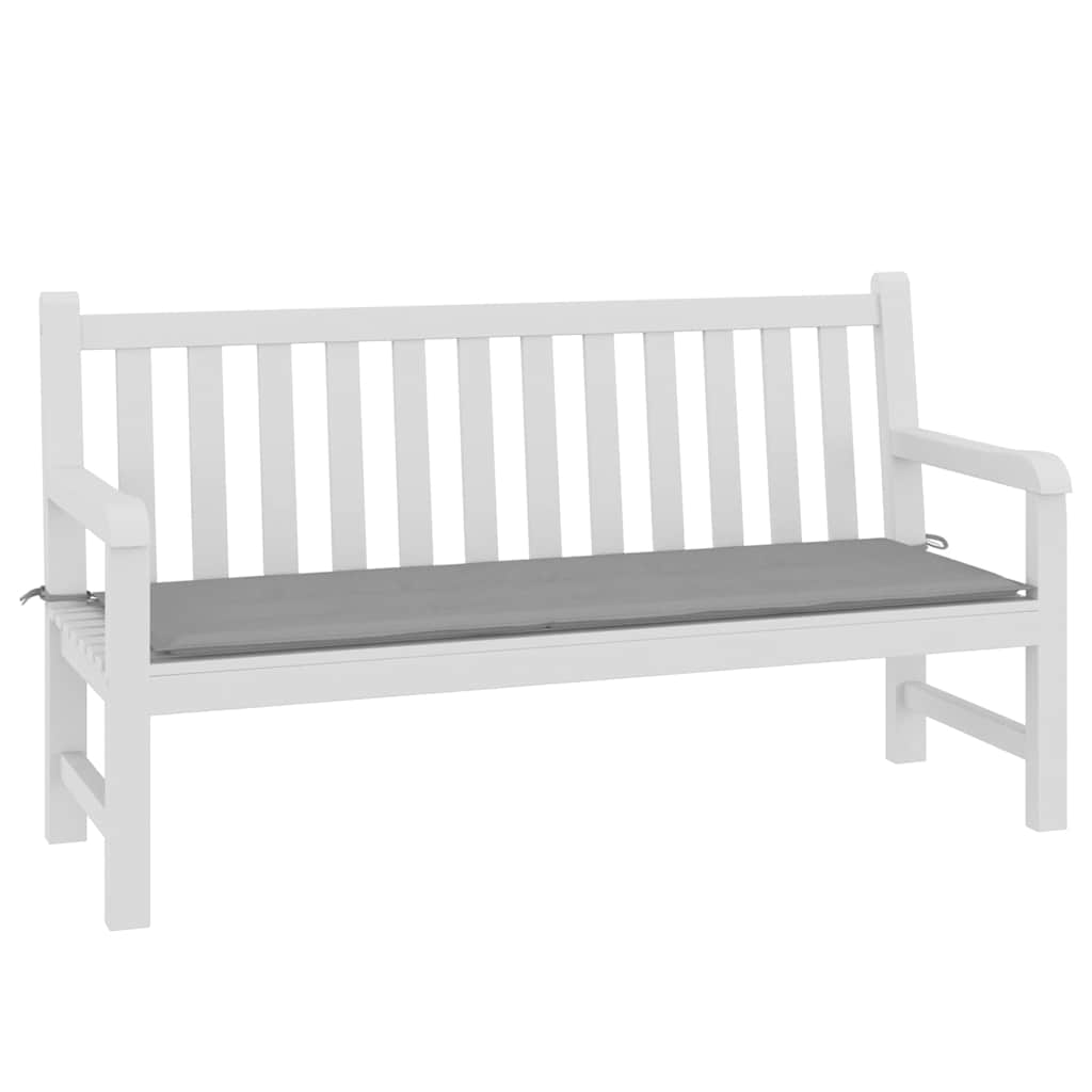 Cuscino per Panca Grigio 150x50x4 cm in Tessuto Oxford