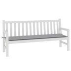 Cuscino per Panca Grigio 180x50x3 cm in Tessuto Oxford