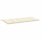 Cuscino per Panca Crema 100x50x4 cm in Tessuto Oxford