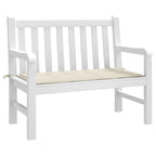 Cuscino per Panca Crema 100x50x4 cm in Tessuto Oxford