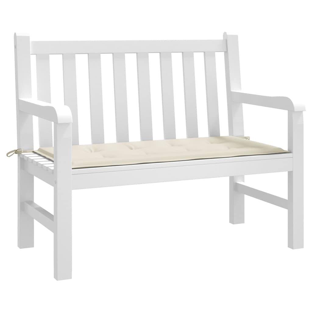 Cuscino per Panca Crema 100x50x4 cm in Tessuto Oxford
