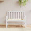 Cuscino per Panca Crema 100x50x4 cm in Tessuto Oxford