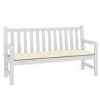 Cuscino per Panca Crema 150x50x4 cm in Tessuto Oxford
