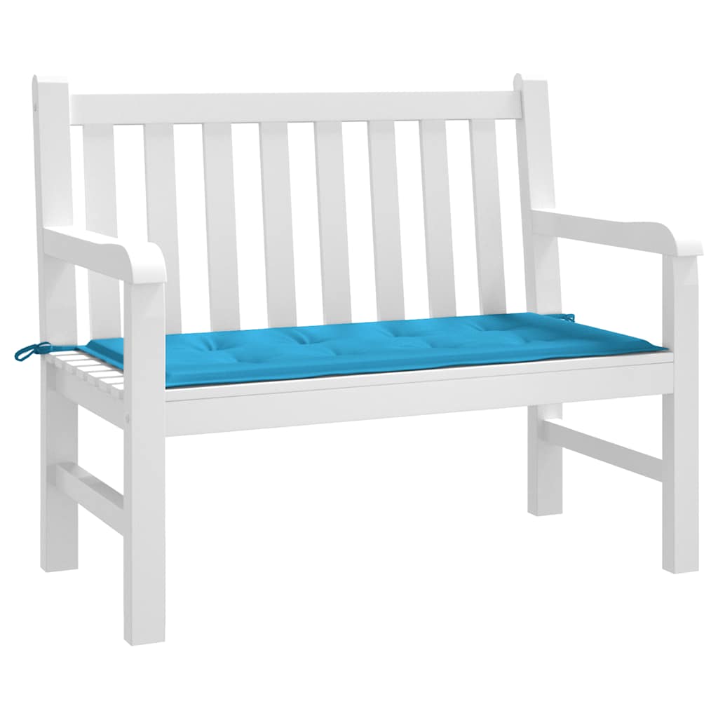 Cuscino per Panca Blu 100x50x3 cm in Tessuto Oxford