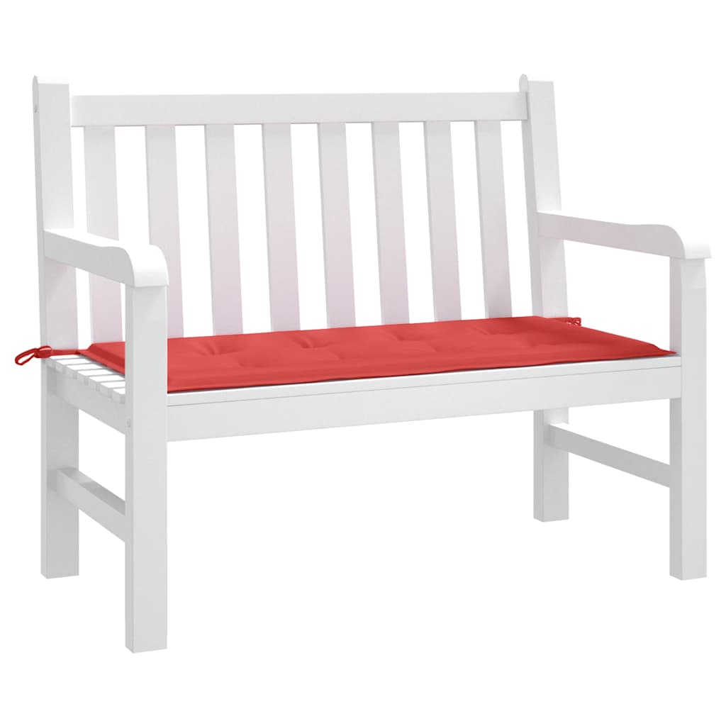 Cuscino per Panca Rosso 120x50x4 cm in Tessuto Oxford