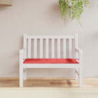Cuscino per Panca Rosso 120x50x4 cm in Tessuto Oxford