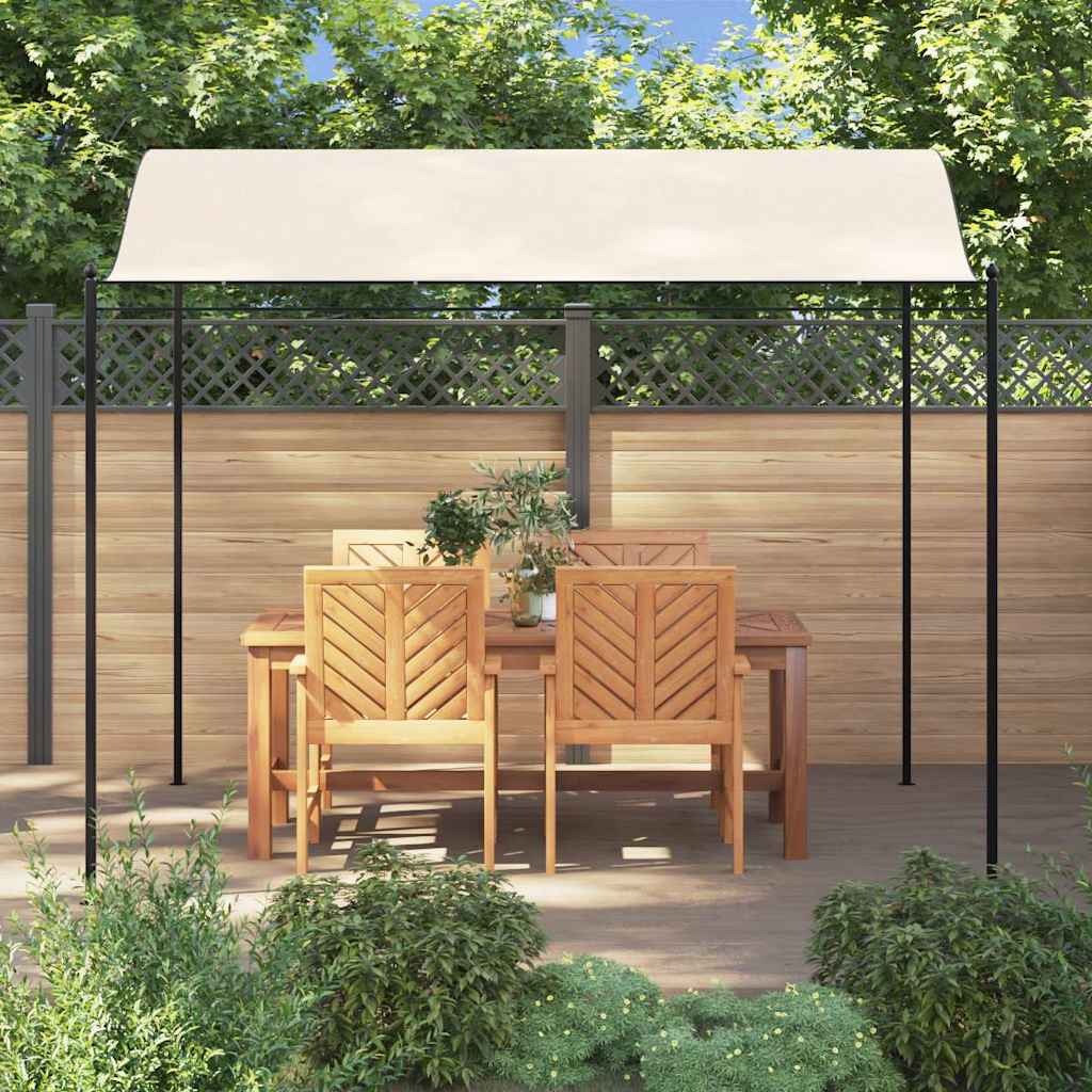 Gazebo in Tessuto Bianco Crema