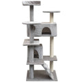 Albero per Gatti con Tiragraffi in Sisal 125 cm Grigio