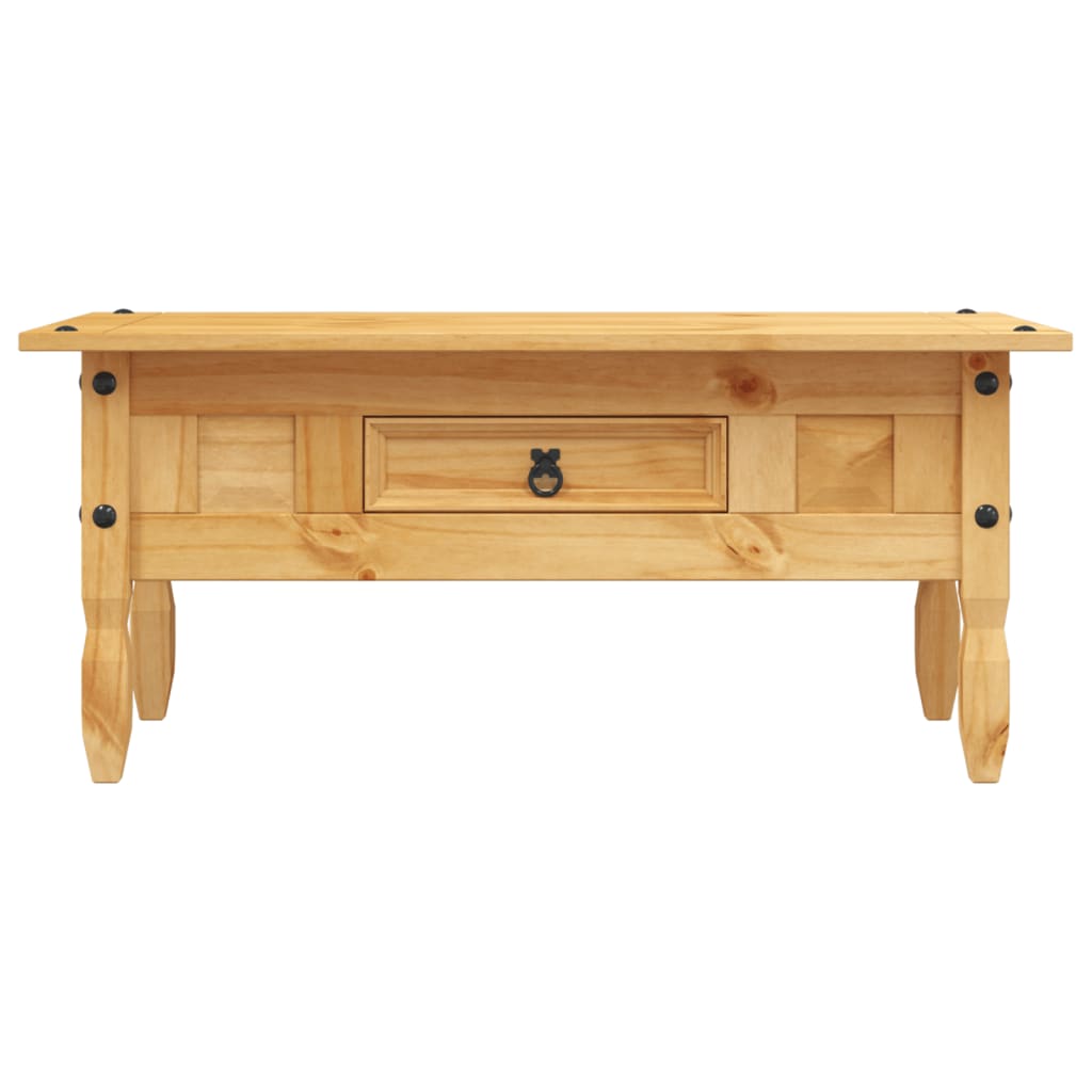 Tavolino da Caffé Legno Pino Messicano Corona Range 100x55x44cm