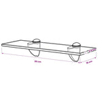 Mensola Galleggiante in Vetro 30x10 cm 8 mm