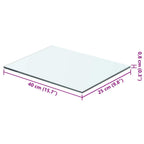 Mensola in Vetro Trasparente 40x25 cm