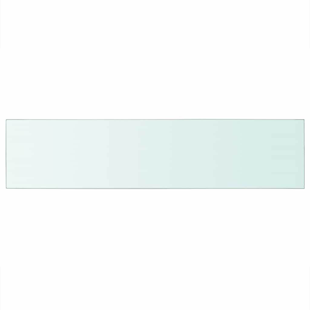 Mensola in Vetro Trasparente 110x25 cm