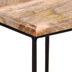 Tavolino da Salotto in Legno Massello di Mango 56x48x40 cm