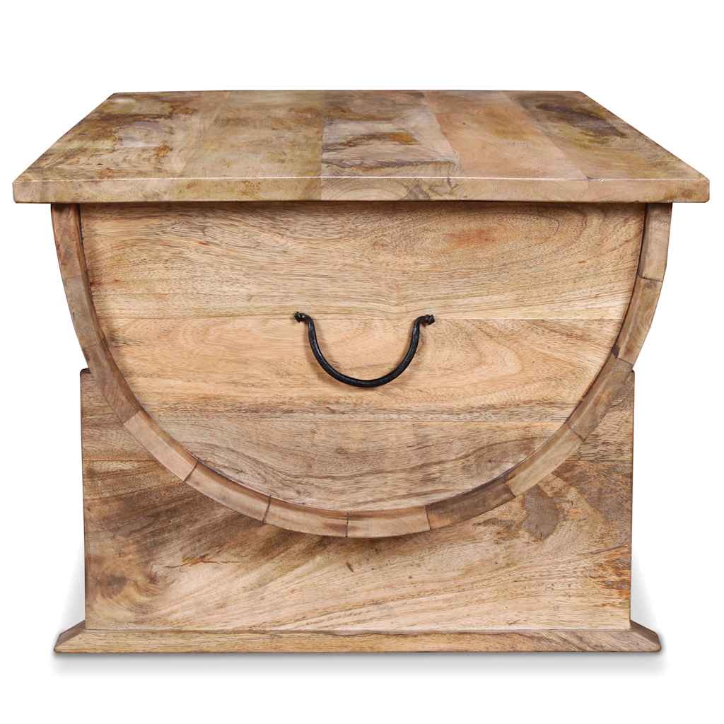 Tavolino da Salotto in Legno Massello di Mango 88x50x40 cm
