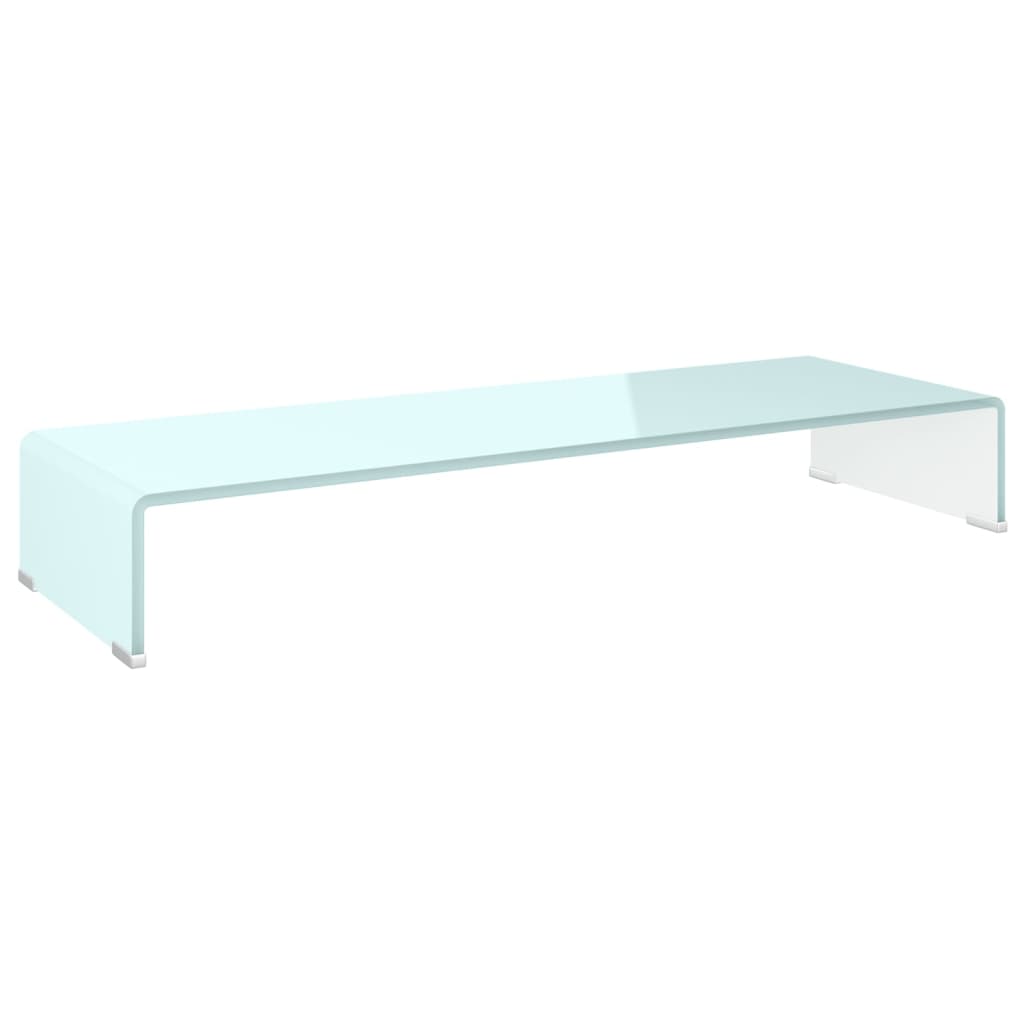 Supporto TV / Rialzo Monitor in Vetro Verde 90x30x13 cm